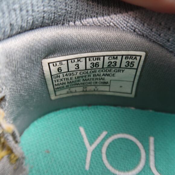 Skechers Shoes Womens 6 Casual Knit Sneaker Active Comfort Gray Slip On You Walk - Picture 11 of 11